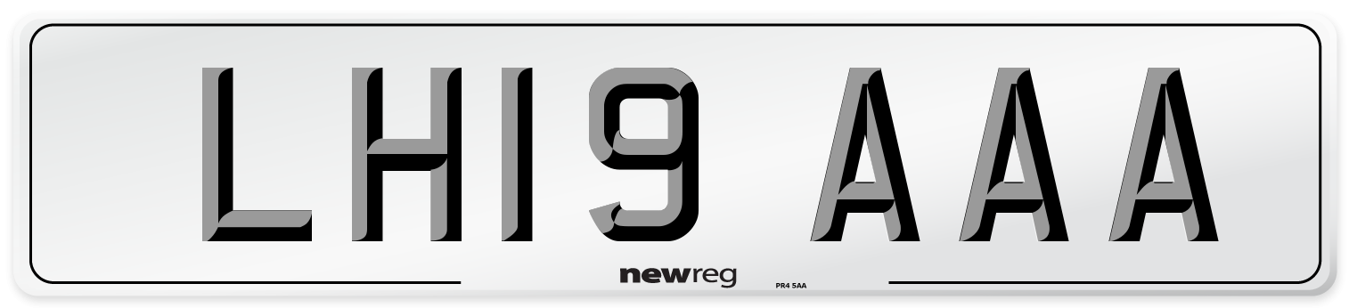 LH19 AAA Number Plate from New Reg